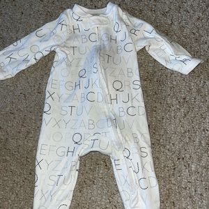 Lullaby Lane Alphabet Pajamas size 0-3mo